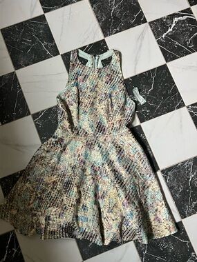 Alice + Olivia Multicolor Sleeveless Midi Dress